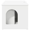 vidaXL Casa per Gatti Bianco 85 x 55 x 50,5 cm Legno multistrato