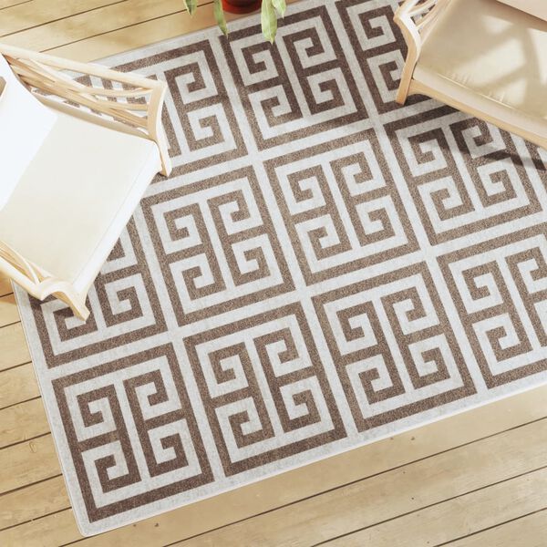 vidaXL Tappeto a Pelo Corto Multicolore 160x230 cm Interni/Esterni