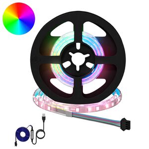 vidaXL Striscia LED 2 pz Nero e trasparente Rame e plastica