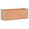 vidaXL Letto rialzato da giardino Marrone 150 x 50 x 54 cm alluminio