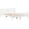 vidaXL Letto senza Materasso Bianco 140x200 cm Legno Massello di Pino