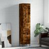 vidaXL Credenza Rovere Fumo 34,5x34x180 cm in Legno Multistrato