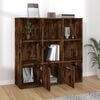 vidaXL Libreria Rovere Fumo 98x30x98 cm