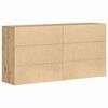 vidaXL Credenza 2 pcs Rovere artigianale 79 x 38 x 80 cm