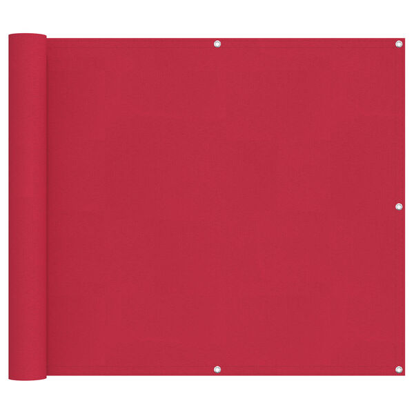 vidaXL Schermo da balcone Borgogna 100 x 800 cm Tessuto Oxford