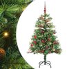 vidaXL Albero di Natale artificiale Verde 150 cm PVC e Metallo
