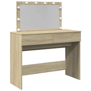 vidaXL Toeletta con LED Rovere Sonoma 100x40x120 cm