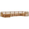 vidaXL Set di divani da esterno 7 pz Naturale