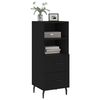 vidaXL Credenza Nero 34,5x34x90 cm in Legno Multistrato