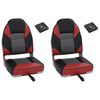 vidaXL Set Sedile da Barca Pieghevole 4 pz con Schienale Alto
