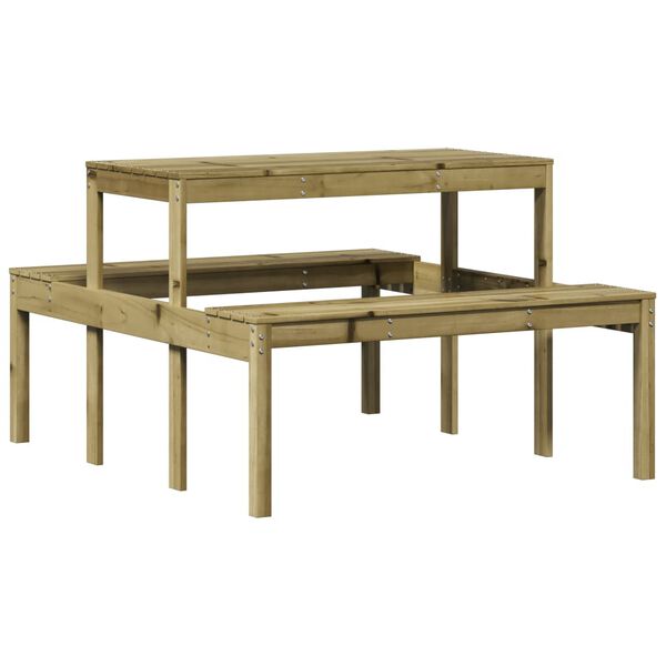vidaXL Tavolo da Picnic 110x134x75 cm in Legno Impregnato di Pino