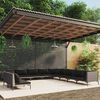 vidaXL Divani da Giardino 11 pz con Cuscini in Polyrattan Grigio Scuro