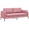 vidaXL Divano 3-Persone Rosa 222 x 81 x 89 cm Velluto