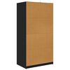 vidaXL Mobile da Bagno Nero 79,5 x 49 x 156 cm Legno multistrato