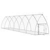 vidaXL Conigliera Argento 600x105x120 cm in Acciaio Zincato
