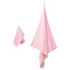 vidaXL Set di Asciugamani Sportivi 2 pcs Rosa Tessuto