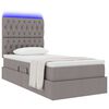 vidaXL Letto con contenitore e LED Talpa 100 x 200 cm Poliestere