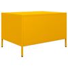 vidaXL Tavolino Giallo Senape 68,5x50x43,5cm Acciaio Laminato a Freddo