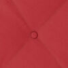 vidaXL Cuscino per Schiena Rosso 50 x 19 x 45 cm Tessuto