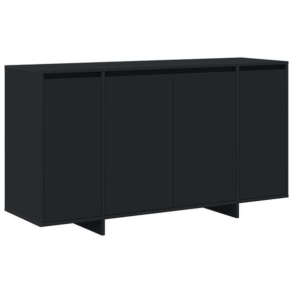 vidaXL Credenza Nero 135 x 41 x 75 cm Legno multistrato