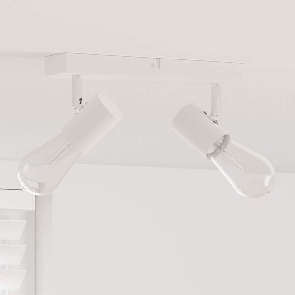 vidaXL Faretto da soffitto Bianco 26 x 6.5 x 11.5 cm Acciaio