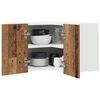 vidaXL Armadio pensile Legno Antico e Bianco 57 x 57 x 40 cm