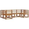 vidaXL Set di divani da esterno 6 pcs Naturale