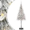 vidaXL Albero di Natale con 300 LED Bianco 210 cm PE e Acciaio