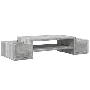 vidaXL Supporto Monitor con Contenitore Sonoma 70x27x15 cm Truciolato