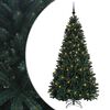 vidaXL Albero di Natale artificiale verde scuro con palline 180 cm