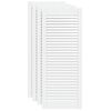 vidaXL Porte a persiana con porta 4 pz Bianco 69 x 49,4 cm