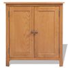 vidaXL Credenza 70x35x75 cm in Legno Massello di Rovere
