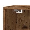 vidaXL Mobile Porta TV Legno Antico 30,5x30x110 cm Legno Multistrato