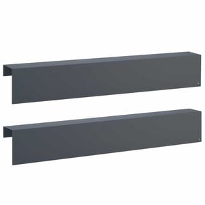 vidaXL Profilo di copertura per giardino 2 pz 100 x 10 x 15 cm Acciaio