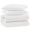vidaXL Set di Piumoni con cuscino 3 pz Bianco Microfibra