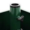 vidaXL Base per ombrellone Verde 45 x 45 x 45 cm Acciaio