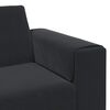 vidaXL Divano per Soggiorno Nero 250 x 77 x 76 cm