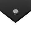 vidaXL Rivestimento da Cucina Nero 70 x 60 cm vetro temperato