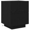 vidaXL Armadio da Notte Rovere Nero 45 x 40 x 55 cm
