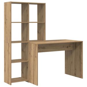 vidaXL Scrivania Rovere artigianale 138,5 x 55 x 143 cm