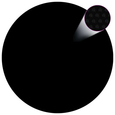 vidaXL Copertura per Piscina Nera 417 cm PE
