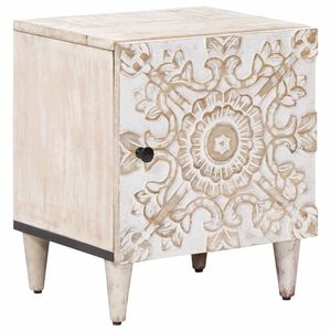 vidaXL Armadio da Notte Bianco 40 x 33,5 x 46 cm