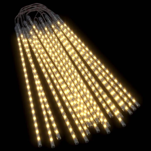 vidaXL Luci Meteoriche 20 pz 50cm Bianco Caldo 720 LED Interni Esterni
