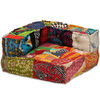 vidaXL Pouf Modulare a 4 Posti in Tessuto Patchwork