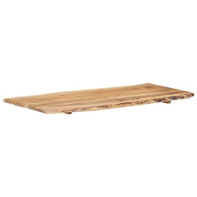 vidaXL Piano del Tavolo in Legno Massello di Acacia 118x(50-60)x2,5 cm