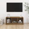 vidaXL Mobile Porta TV Marrone Ambra 104x33x41 cm in Legno di Pino