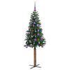 vidaXL Albero di Natale snodato con 150 LED con supporto Verde 150 cm