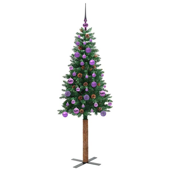 vidaXL Albero di Natale snodato con 150 LED con supporto Verde 150 cm