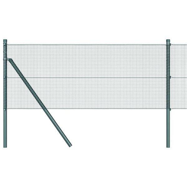 vidaXL Palo della recinzione Verde 50 x 0,6 m (maglia 12 x 12 mm)