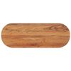 vidaXL Piano Tavolo 140x50x3,8 cm Ovale in Legno Massello di Acacia